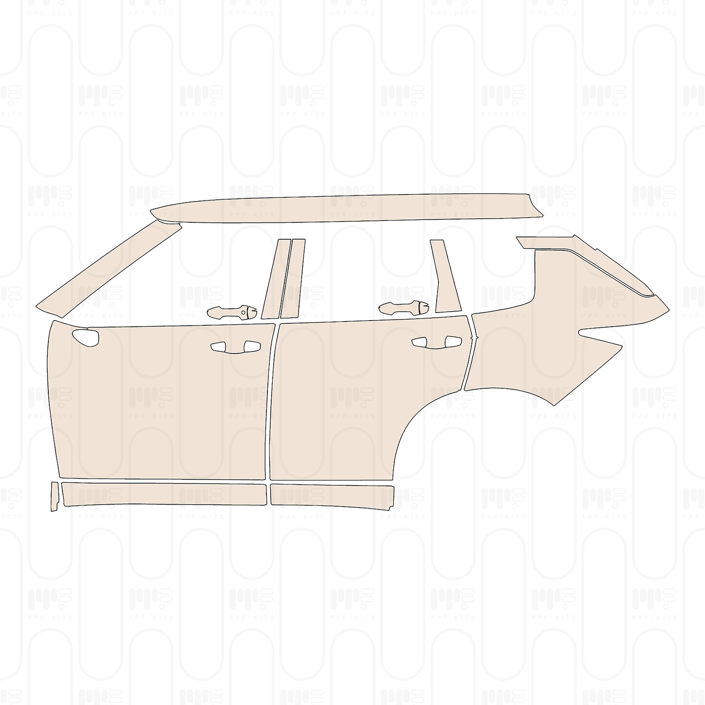 PPF prédécoupé Mitsubishi Outlander (NA) 2025