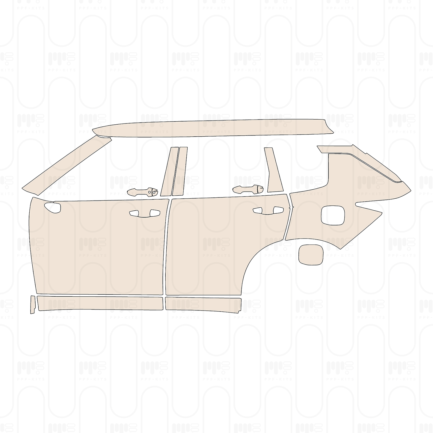 PPF prédécoupé Mitsubishi Outlander PHEV (NA) 2026