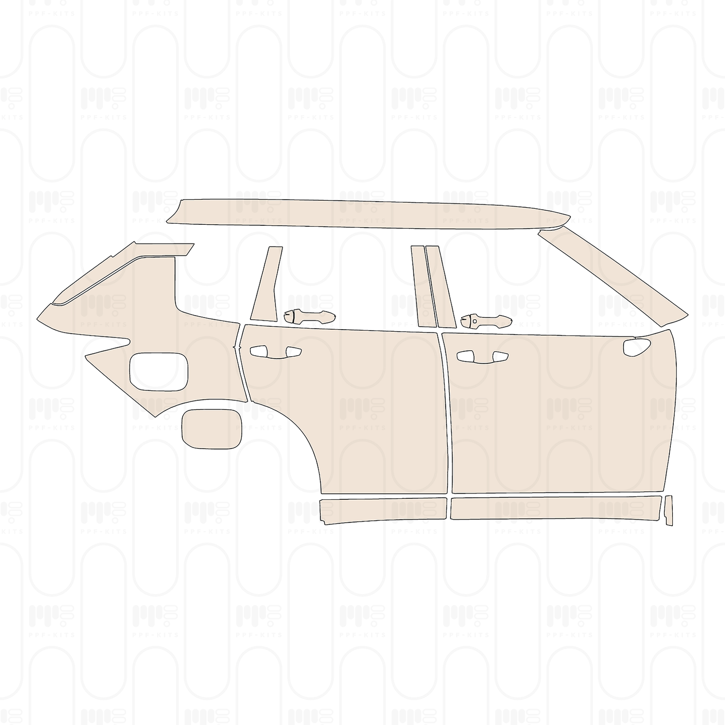 PPF prédécoupé Mitsubishi Outlander PHEV (NA) 2026