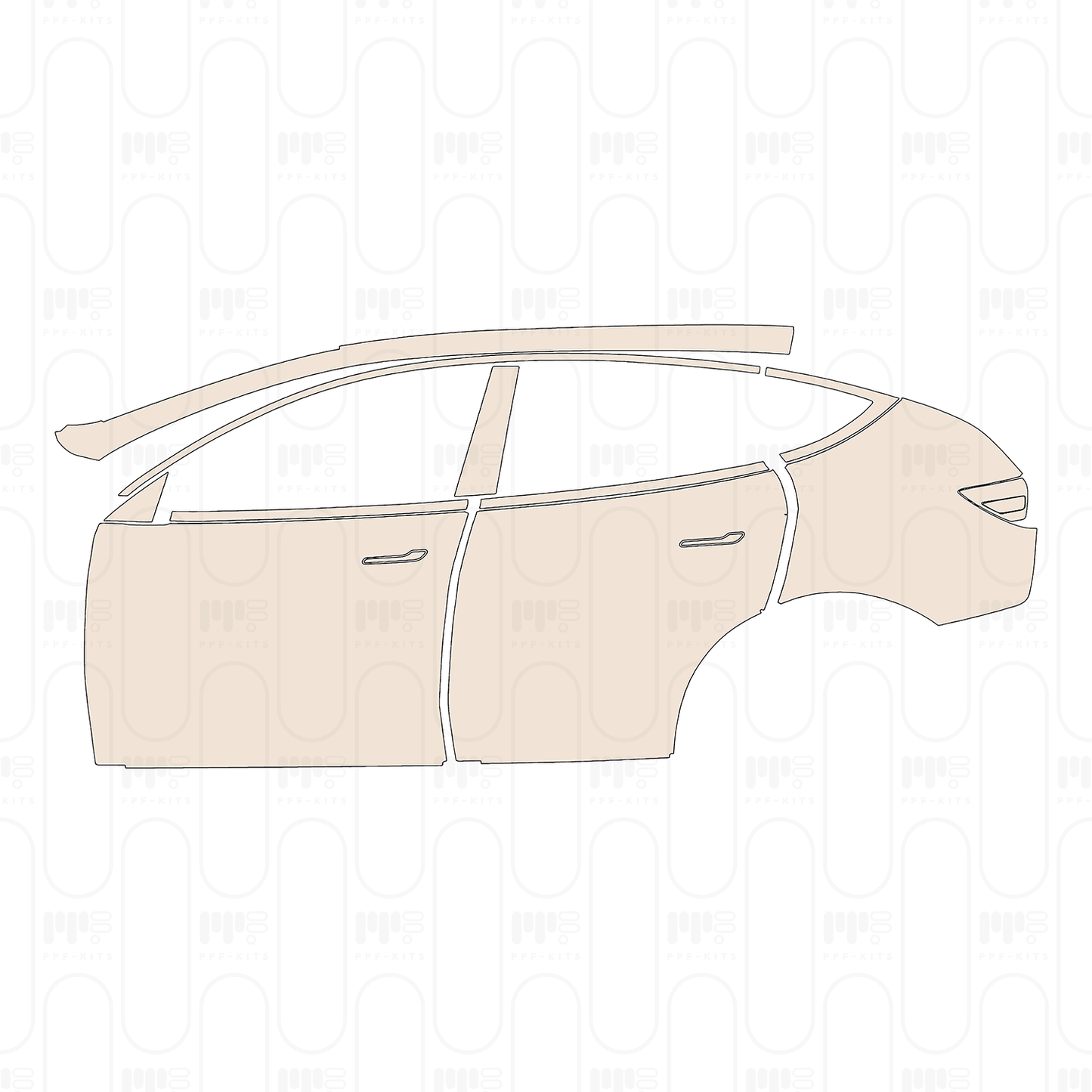 PPF prédécoupé Tesla Model Y (Juniper) Standard 2025