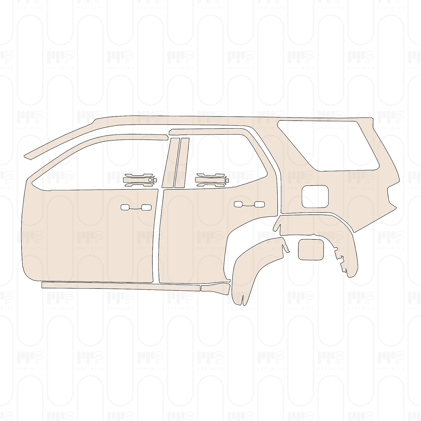 PPF prédécoupé Toyota 4 Runner SR5 2025