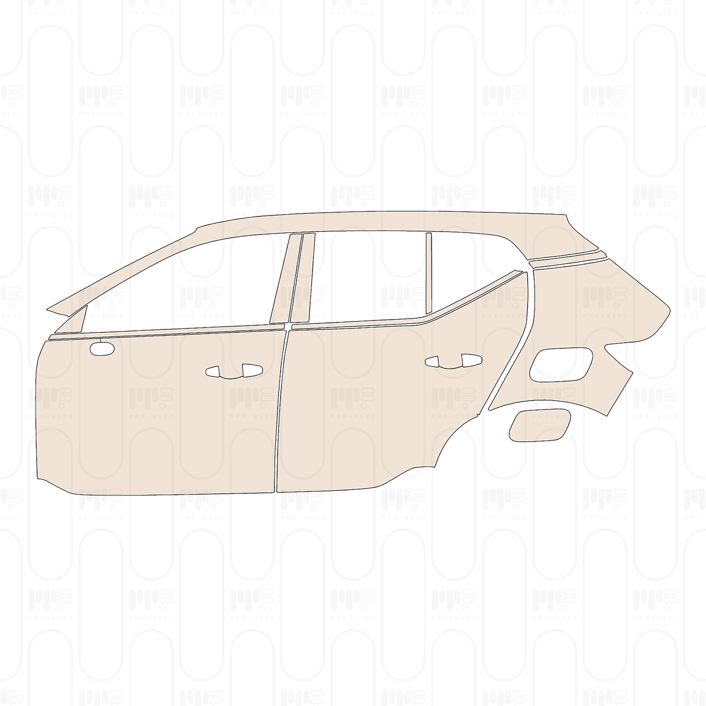 PPF prédécoupé Volvo EX40 (NA) 2025
