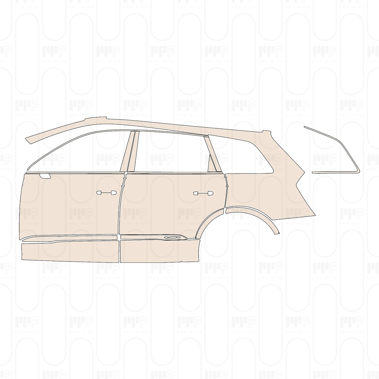PPF prédécoupé Audi Q7 Base 2025