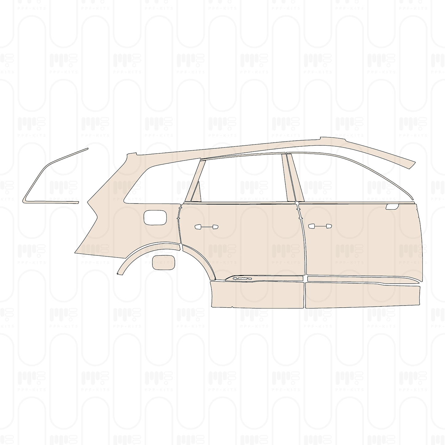 PPF prédécoupé Audi Q7 Base 2025