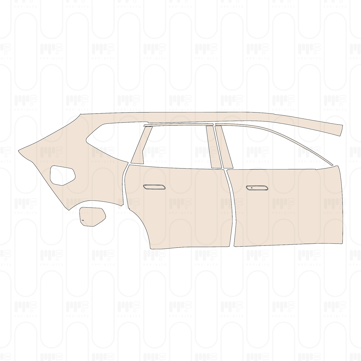 PPF prédécoupé BMW iX3 Base 2026