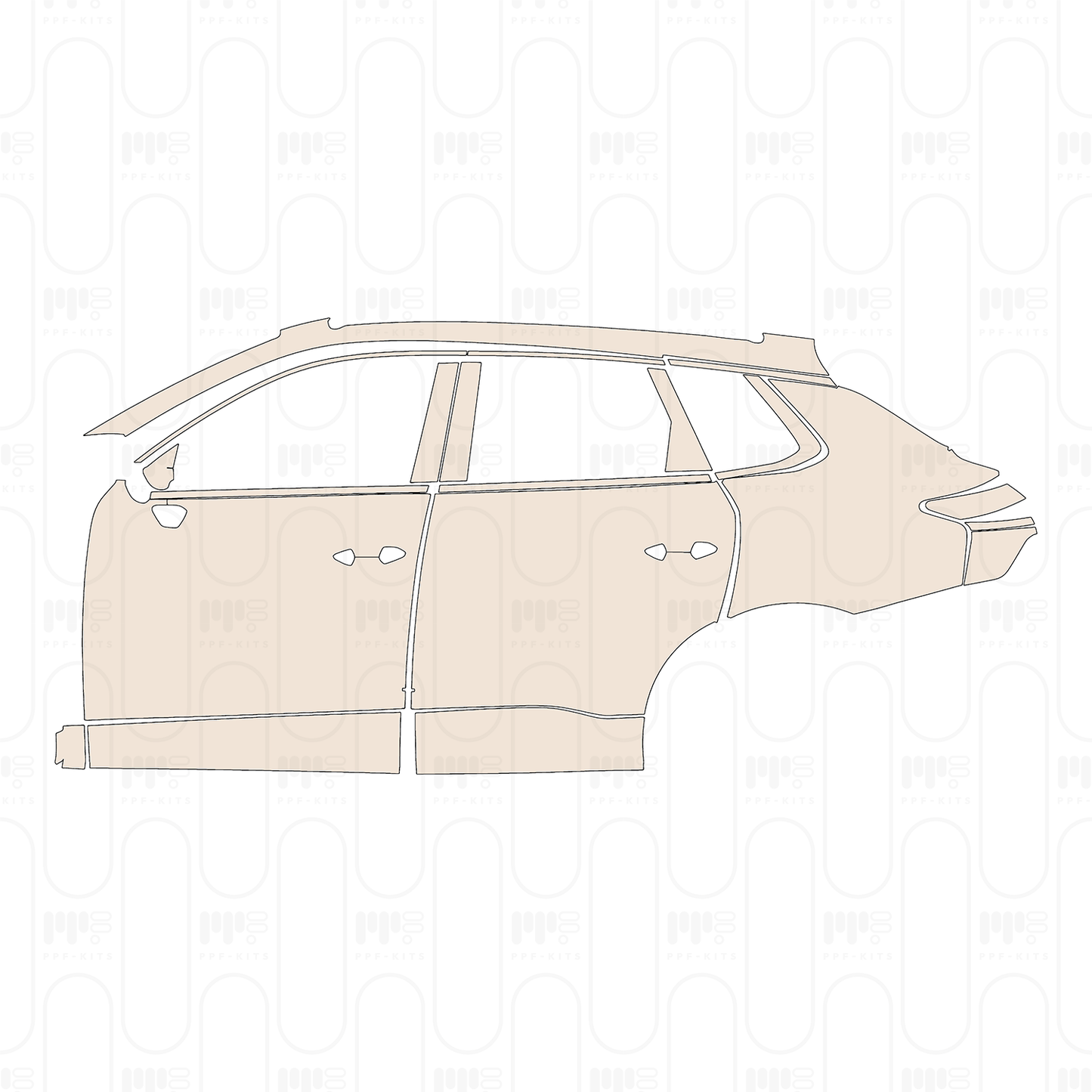 PPF prédécoupé Audi Q3 SUV Base 2026