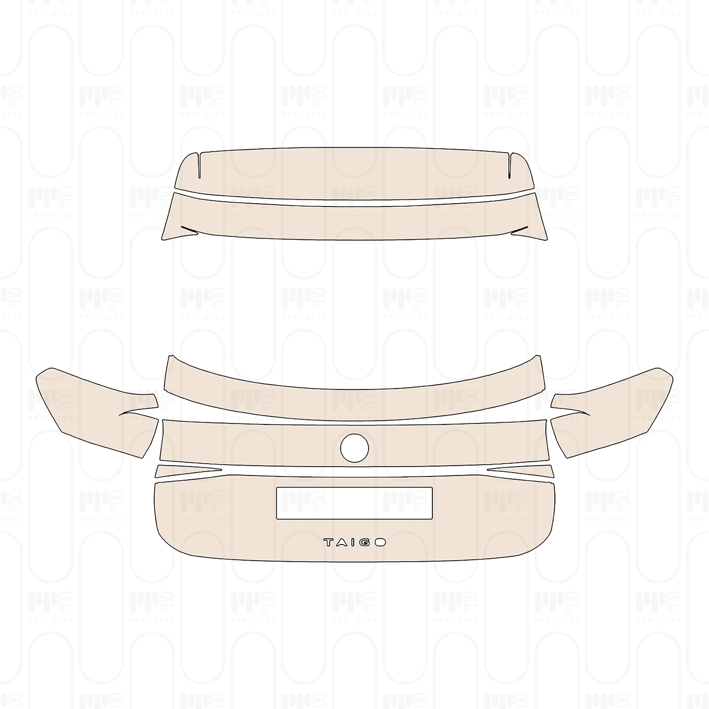 PPF prédécoupé Volkswagen Taigo (EU) Base 2026