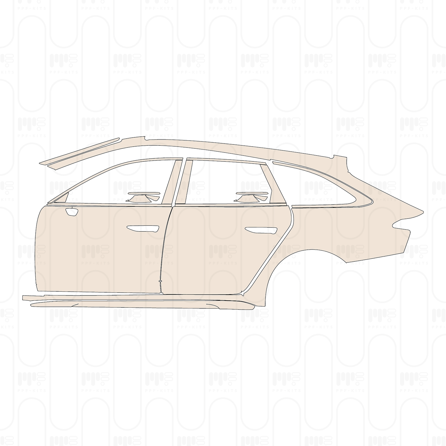 PPF prédécoupé Audi A6 Avant S-line 2025