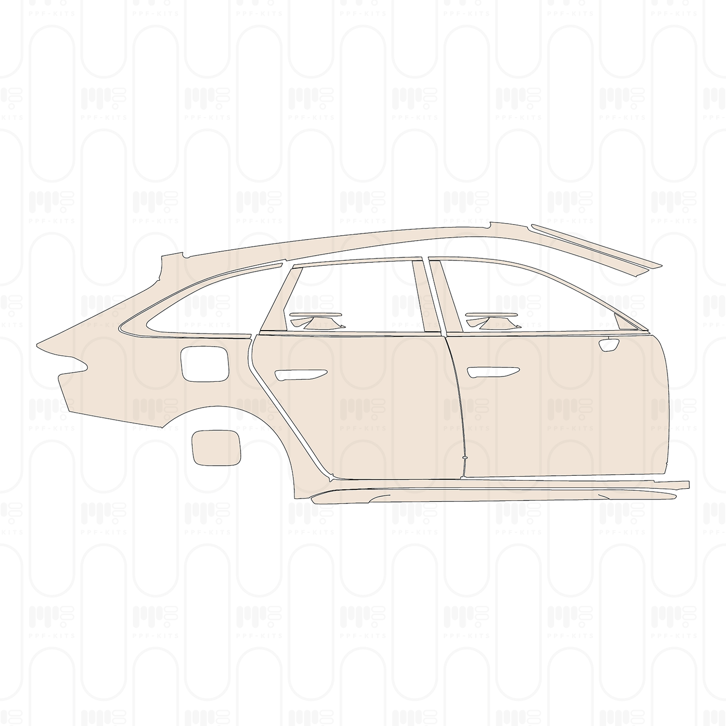 PPF prédécoupé Audi A6 Avant S-line 2025