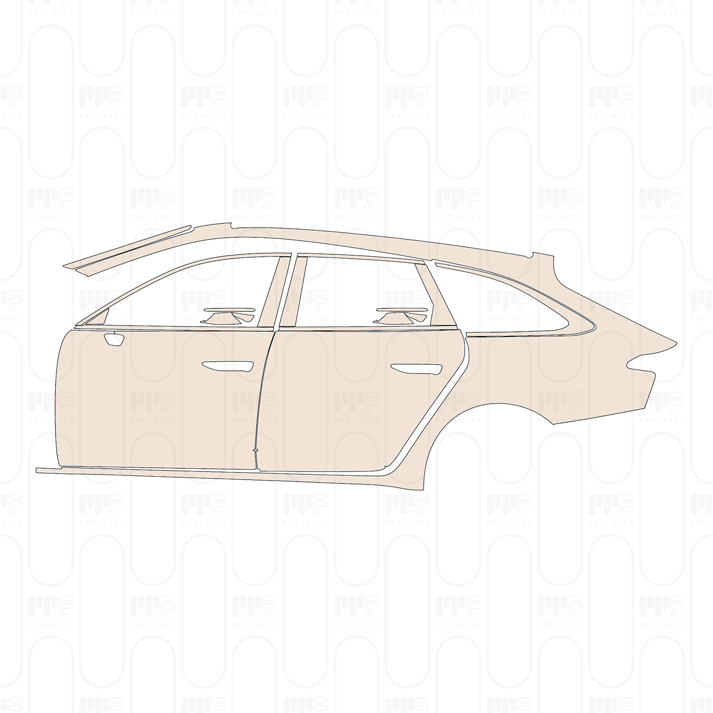 PPF prédécoupé Audi A6 Avant Base 2025