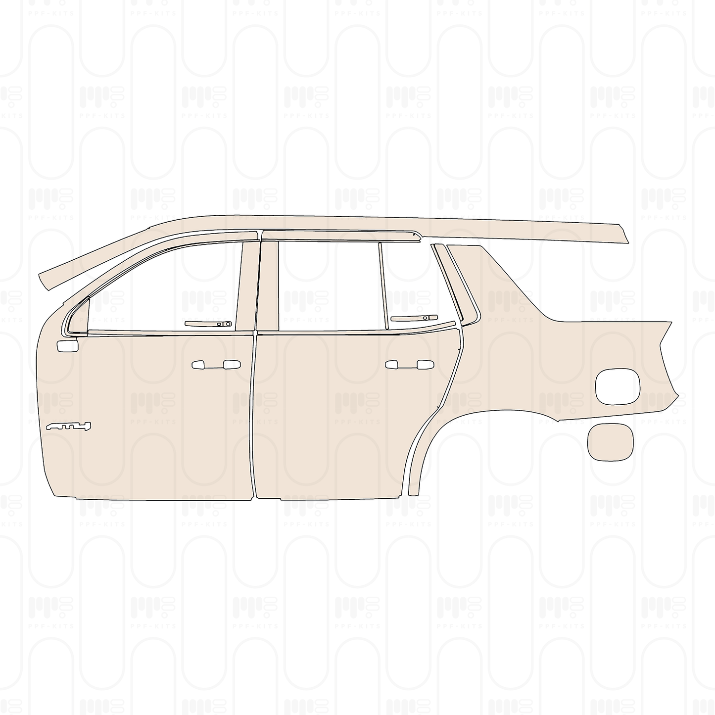 GMC Yukon AT4 2026 – Film de protection PPF prédécoupé