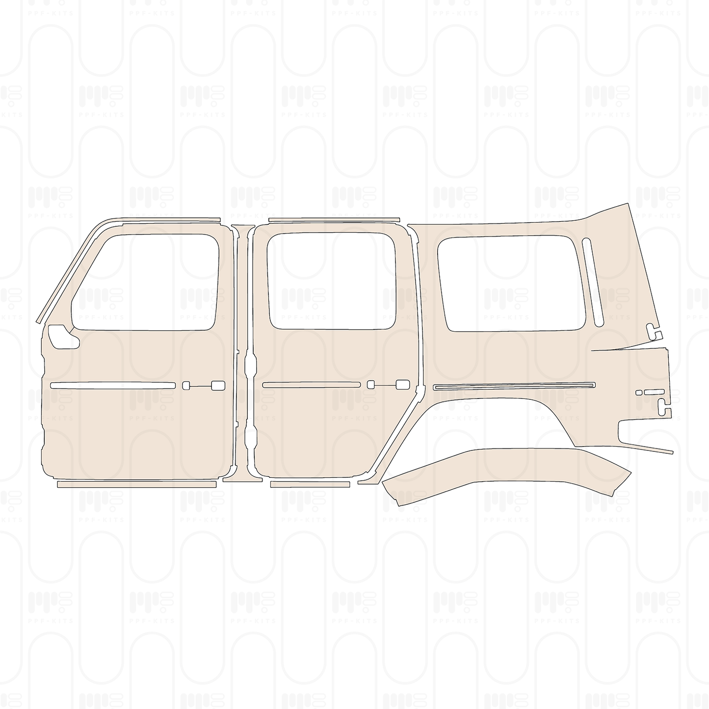 PPF prédécoupé Mercedes-Benz G Class G450 (2027) Base 2026