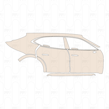 PPF prédécoupé Porsche Taycan Cross Turismo Taycan 4 Cross Turismo 2025