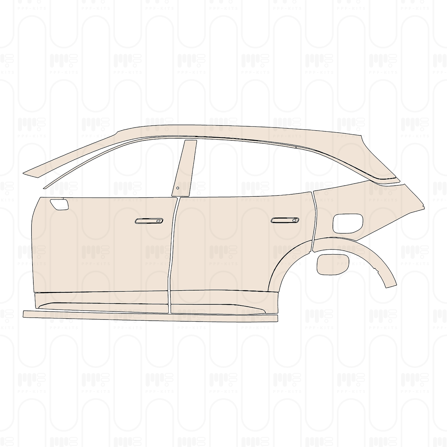 PPF prédécoupé Zeekr 7X (CN) 2025