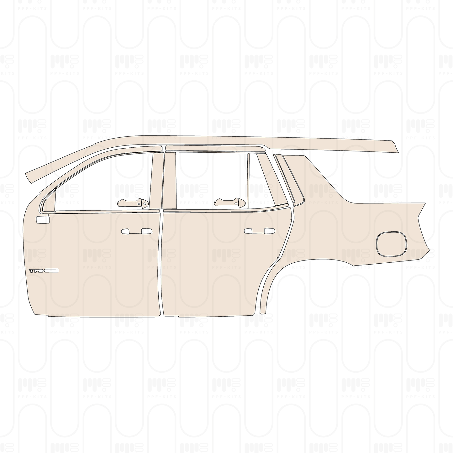 PPF prédécoupé Chevrolet Tahoe LS 2026