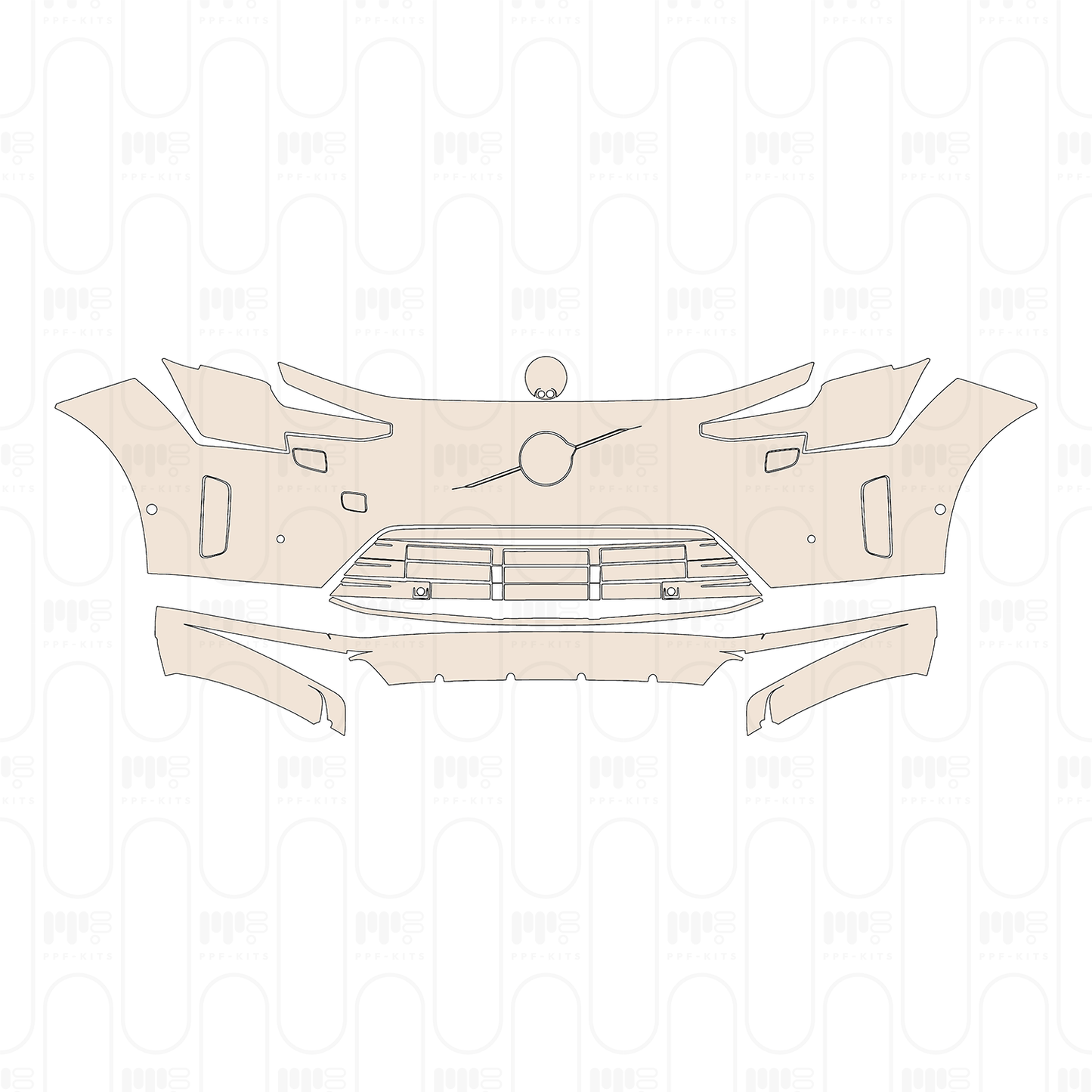 PPF prédécoupé Volvo ES90 (EU) 2026