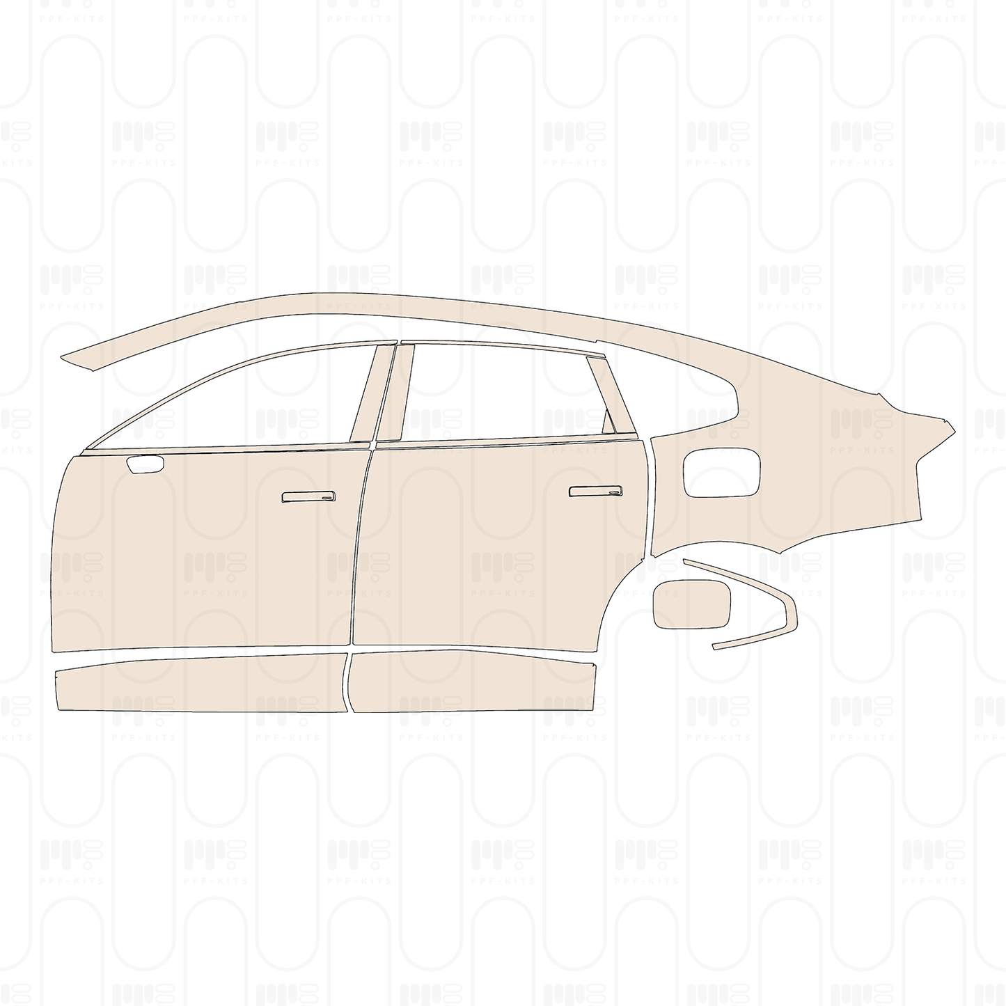 PPF prédécoupé Volvo ES90 (EU) 2026