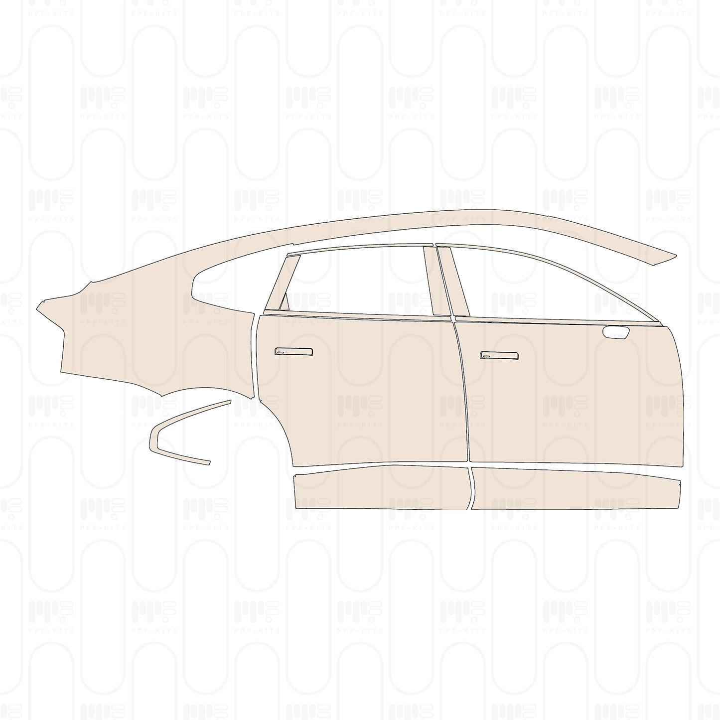 PPF prédécoupé Volvo ES90 (EU) 2026