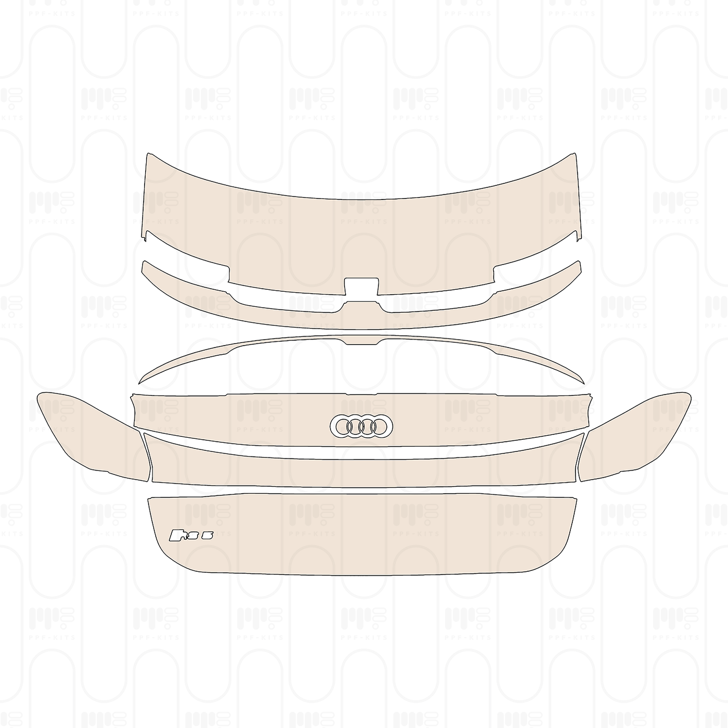 Trunk Lid with "i4" & "M50" Emblems, with Spoiler