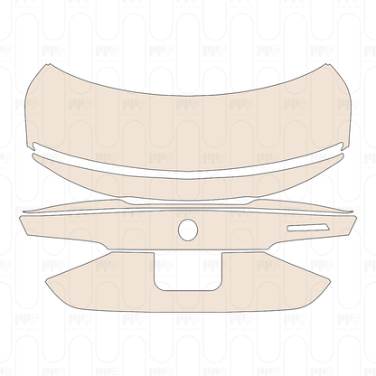 Trunk Lid without "Mach-E" Emblem