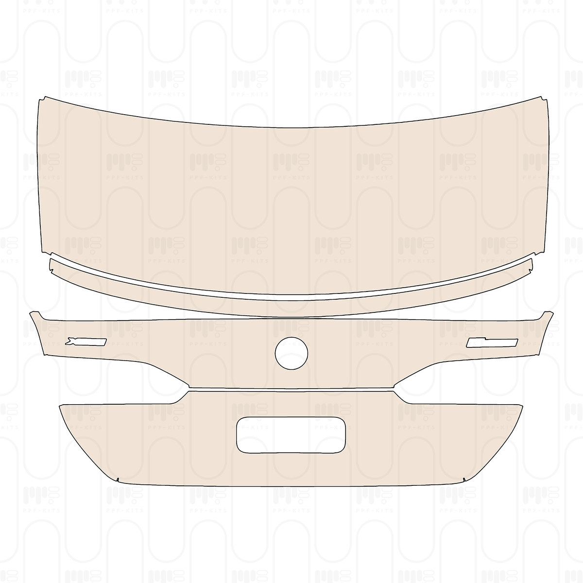 Door Handle+Door Handle Insert for Left Hand Drive