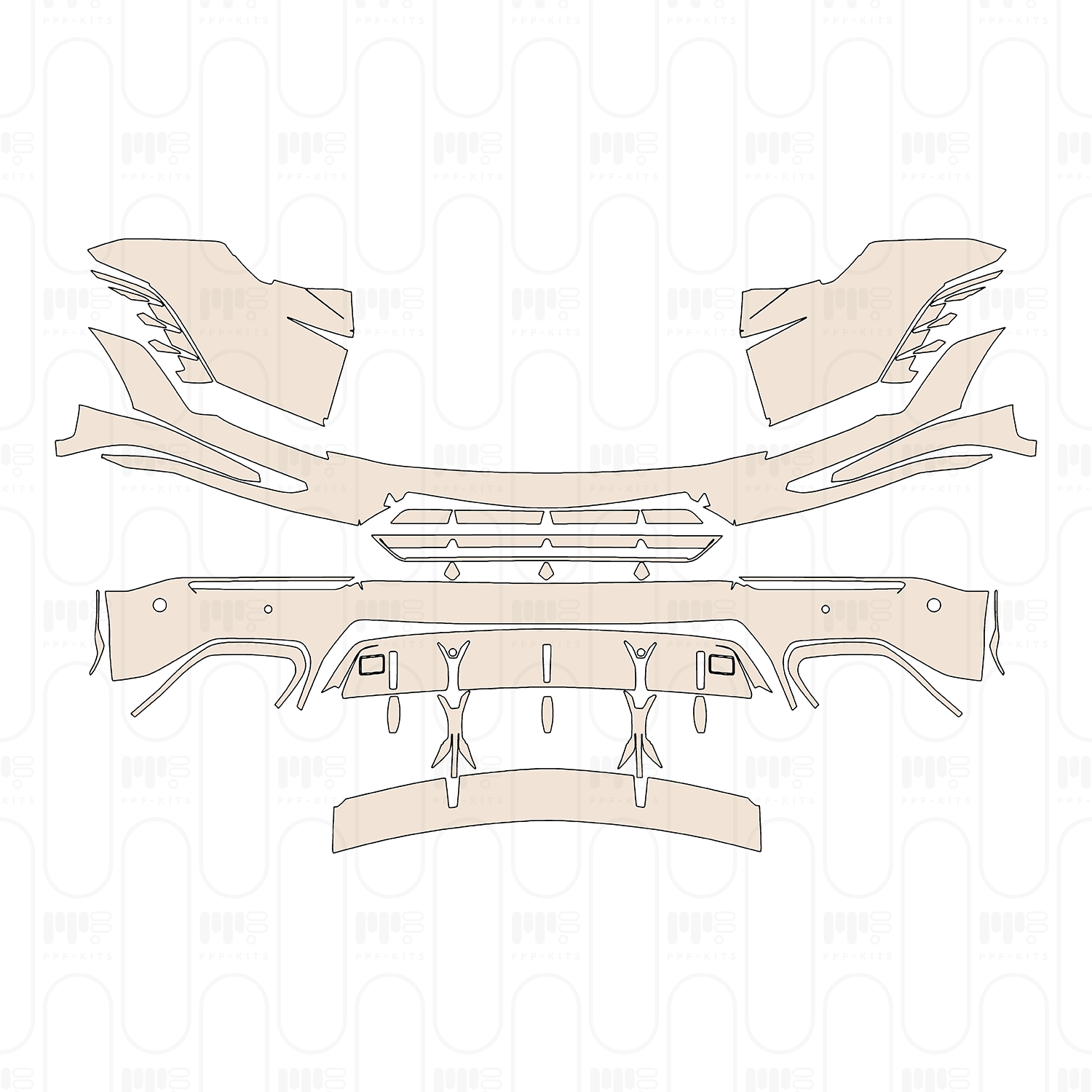(left) Door+Side Skirt+Rear Fender with"DENALI" Emblem on Door