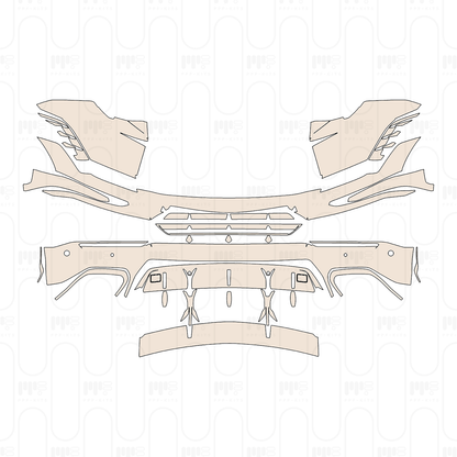 (left) Door+Side Skirt+Rear Fender with"DENALI" Emblem on Door