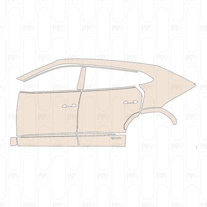 Trunk Lid without License plate cutout, "DENALI" & "YUKON" & "GMC" Emblems