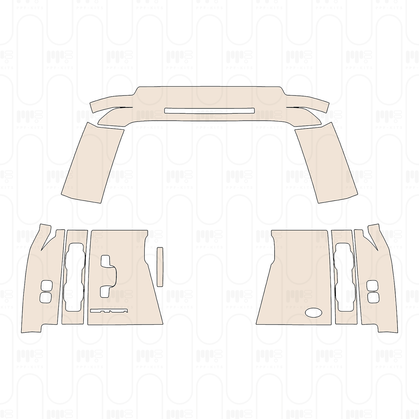 Trunk Lid without License plate cutout, "DENALI" & "YUKON" & "GMC" Emblems