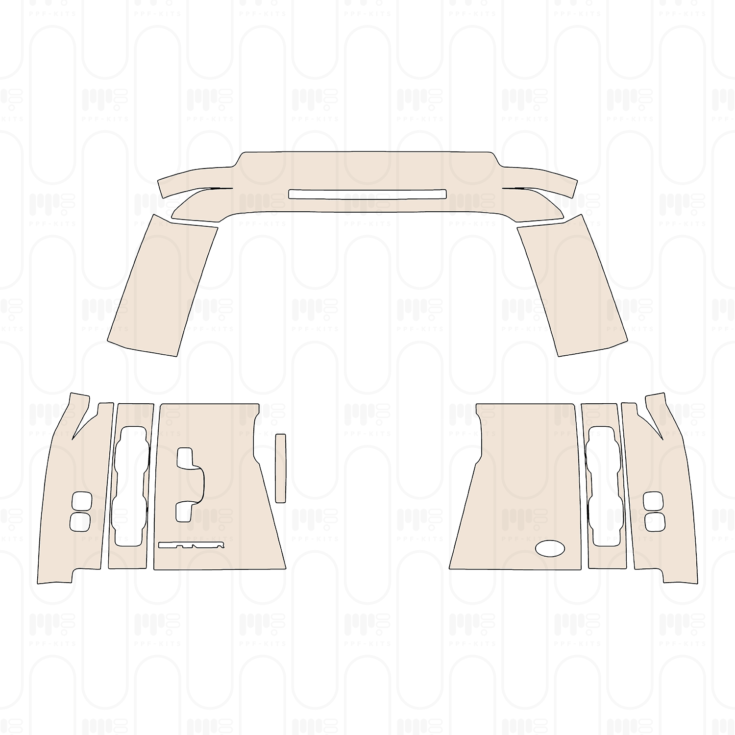 Trunk Lid without License plate cutout, "DENALI" & "YUKON" & "GMC" Emblems