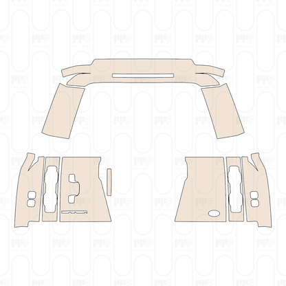 Trunk Lid without License plate cutout, "DENALI" & "YUKON" & "GMC" Emblems