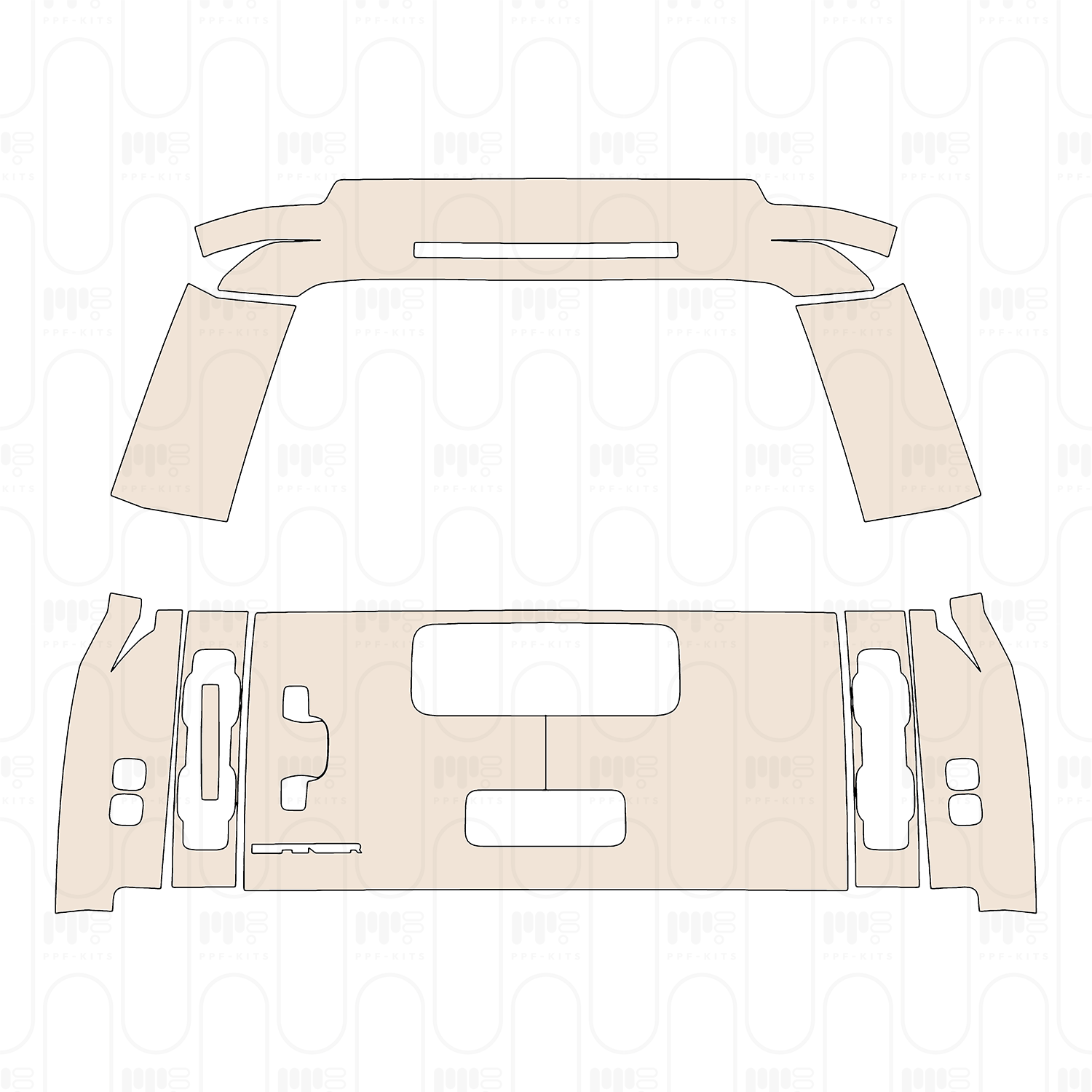 Rear Bumper with 6 PDC (Parking Sensors)