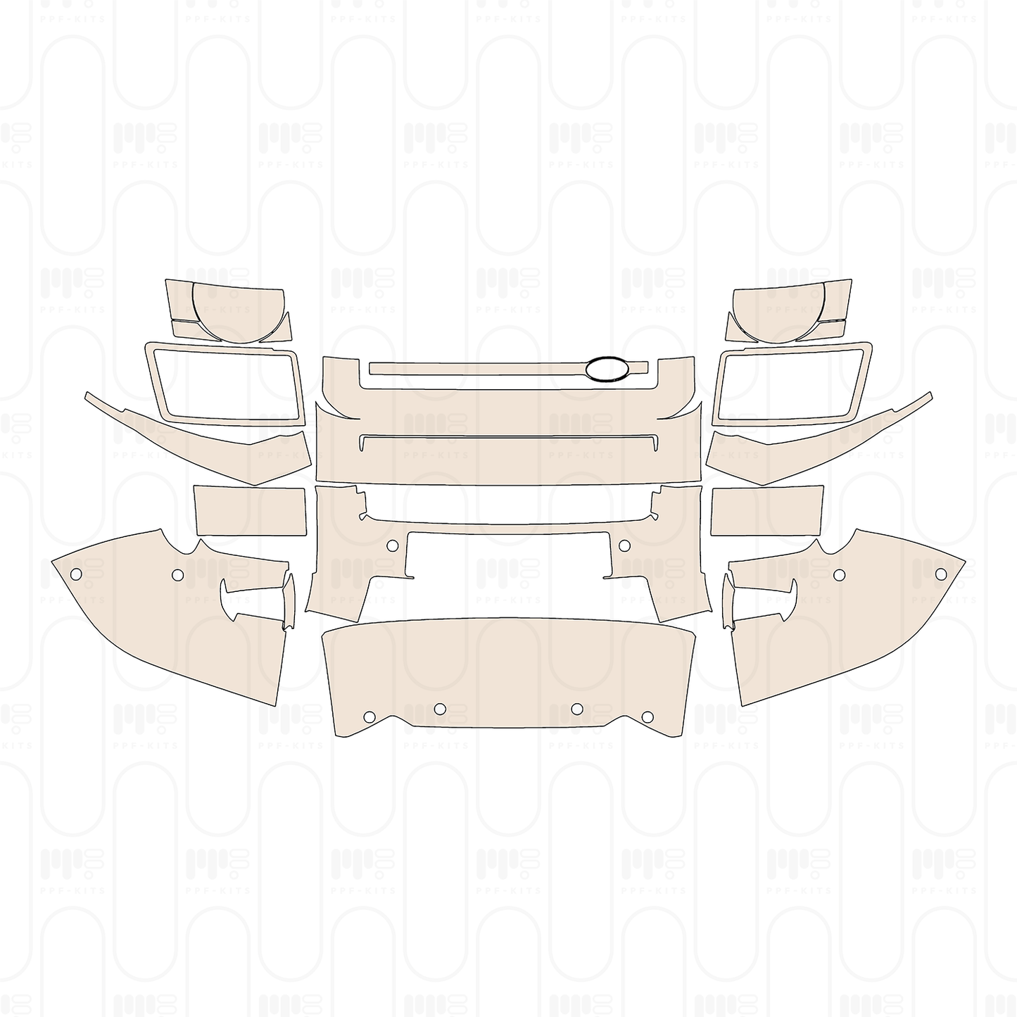 Bumper+Headlamp with relief cut