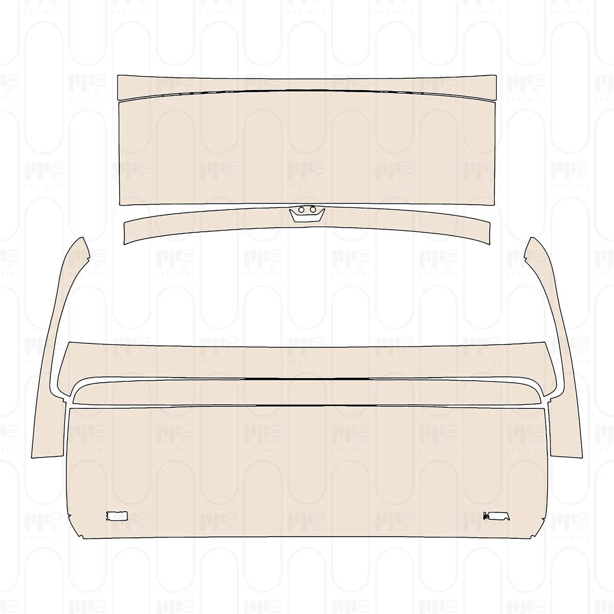 Trunk Lid with "ideal" & "MEGA" Emblems