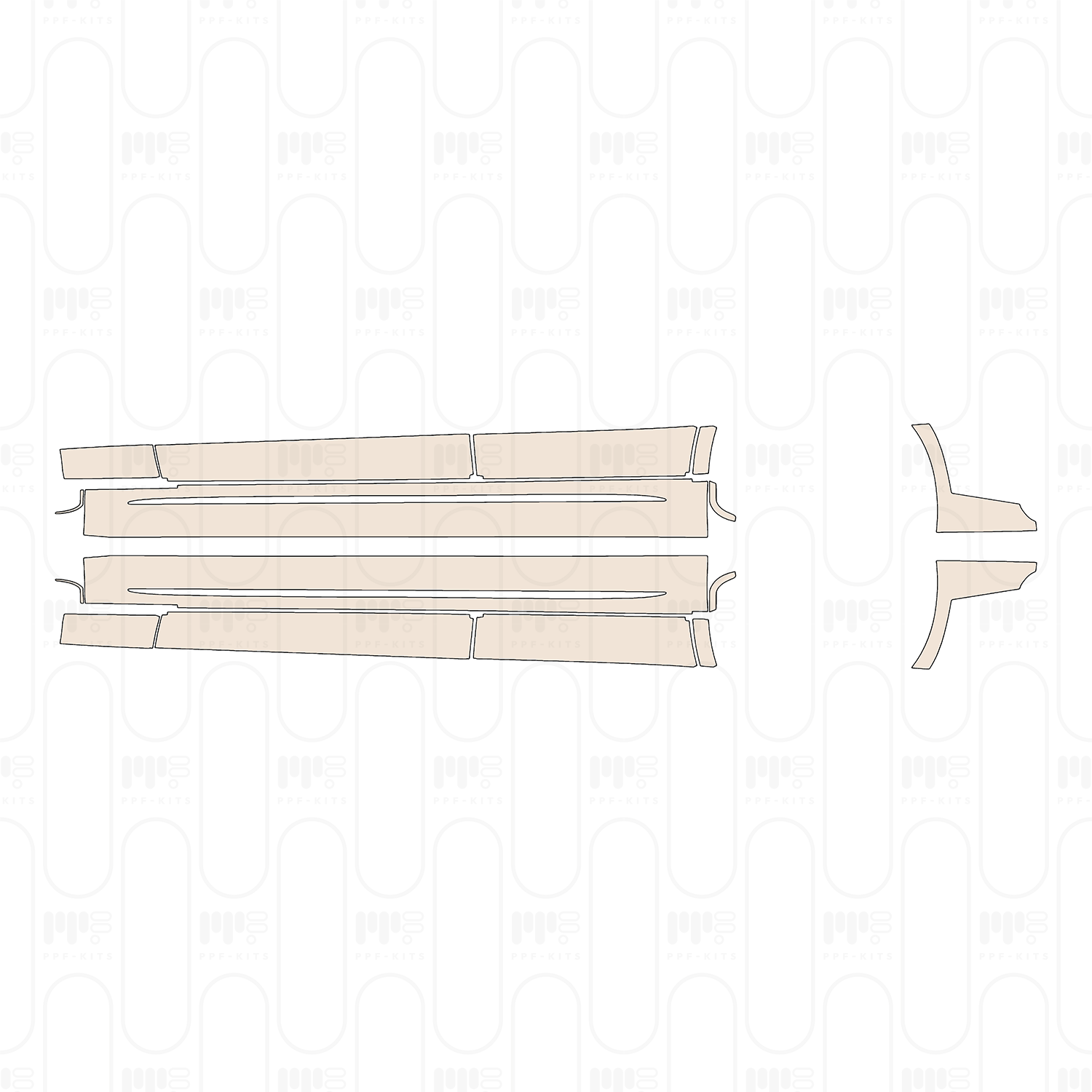 (left) Door+Rear Fender+Side Skirt