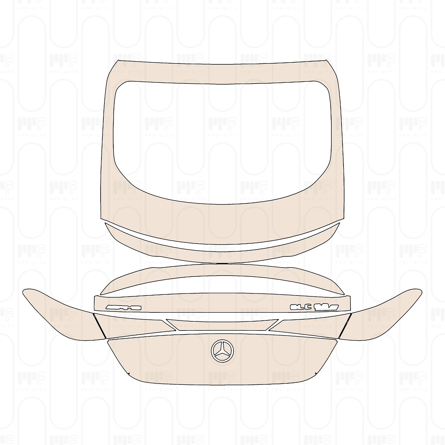Bumper+Headlamp with 6 PDC (Parking Sensors), with Camera