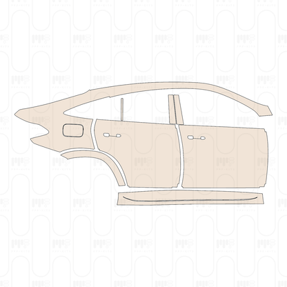 (right) Door+Side Skirt+Rear Fender