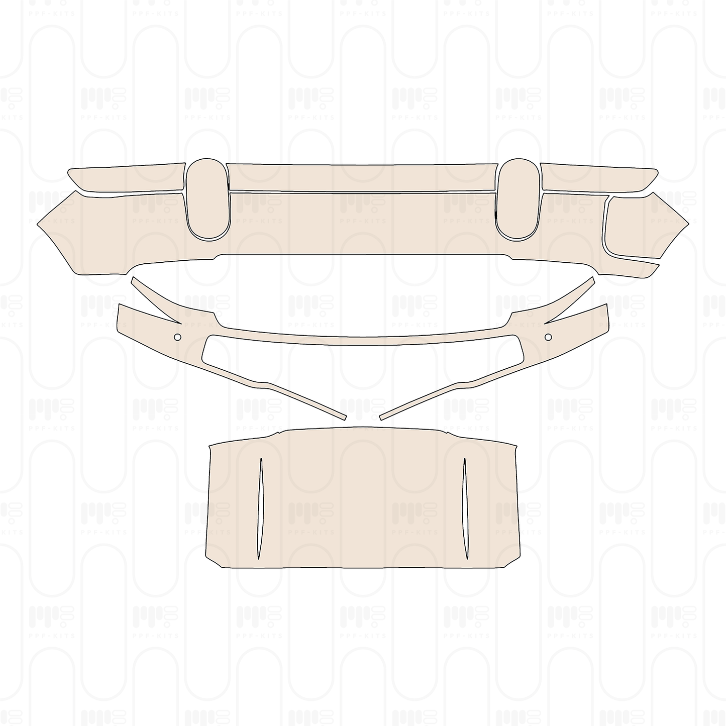 Roof without sunroof