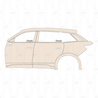 (left) Door+Side Skirt+Rear Fender