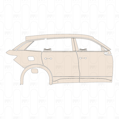 (right) Door+Side Skirt+Rear Fender