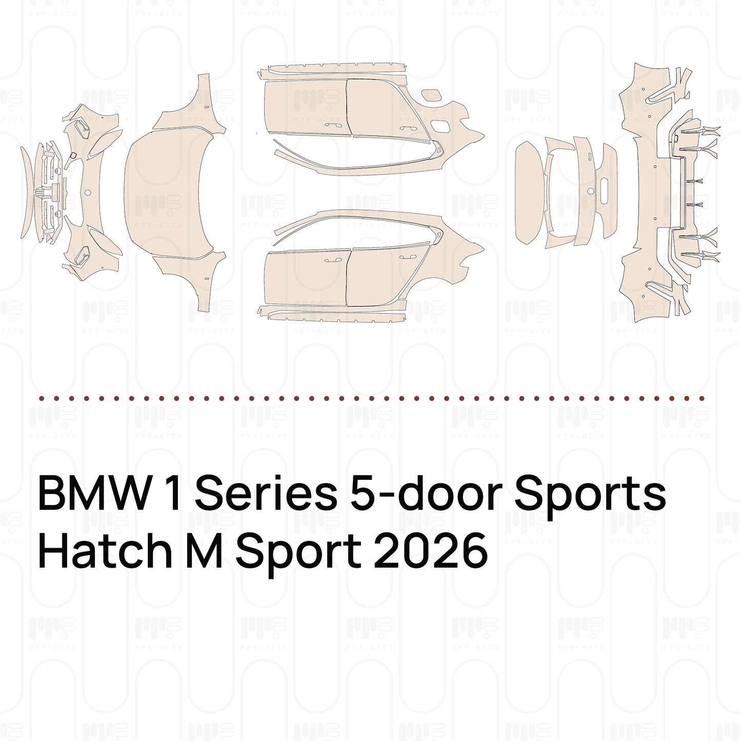 Bumper+Headlamp with 6 PDC (parking sensors), without M Performance Package