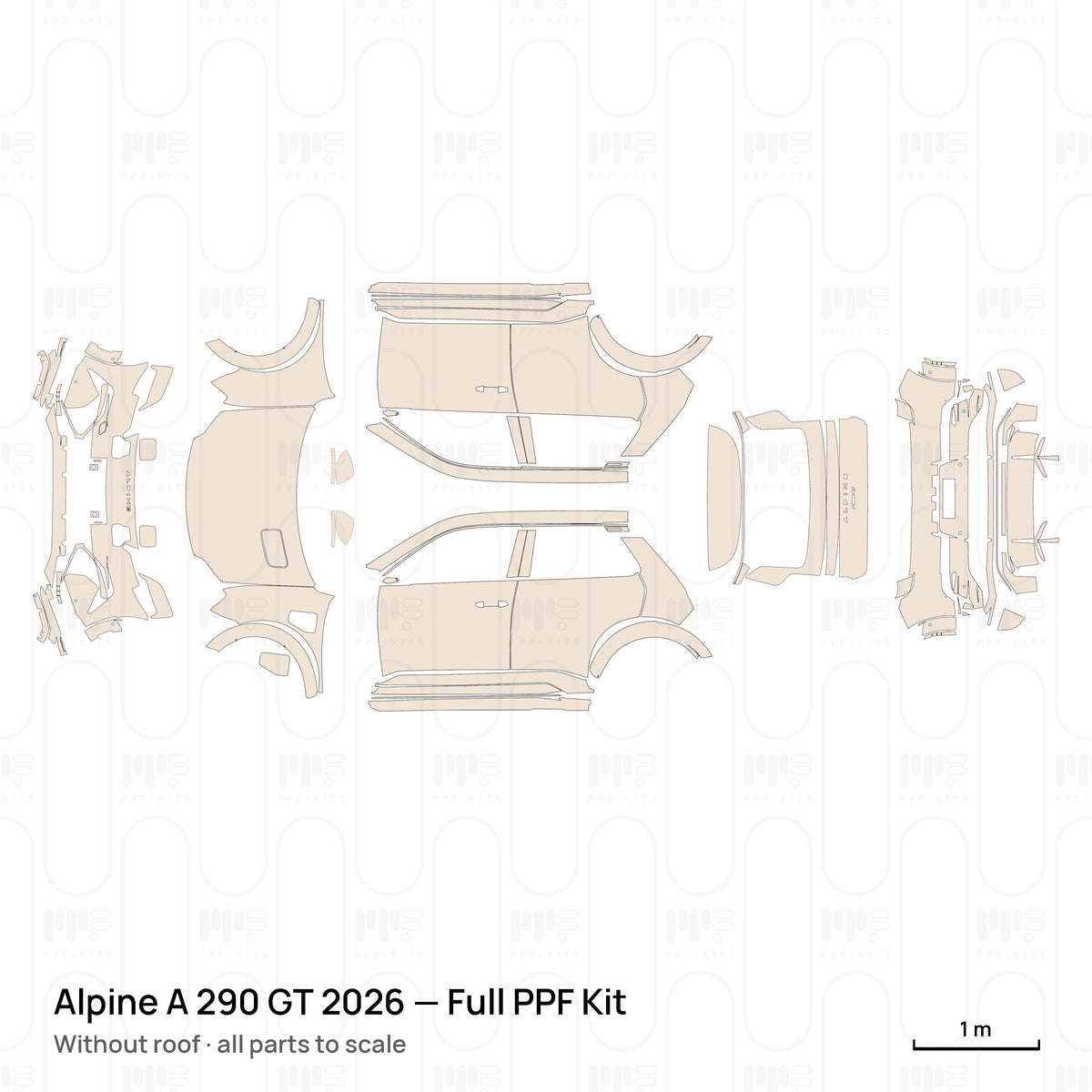 Without roof / PPF-Kits PK-G2