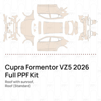 Roof with sunroof, Roof (Standard) / PPF-Kits PK-G2
