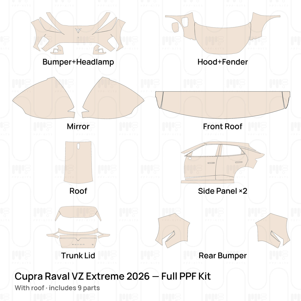 With roof / PPF-Kits PK-G2