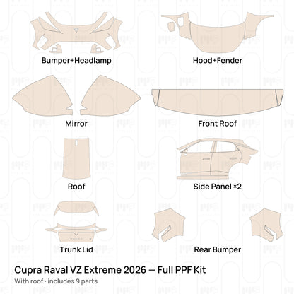 With roof / PPF-Kits PK-G2