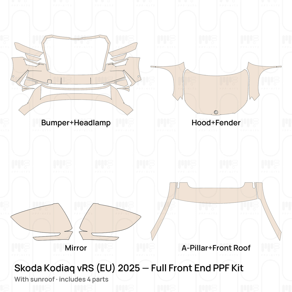With sunroof / PPF-Kits PK-G2