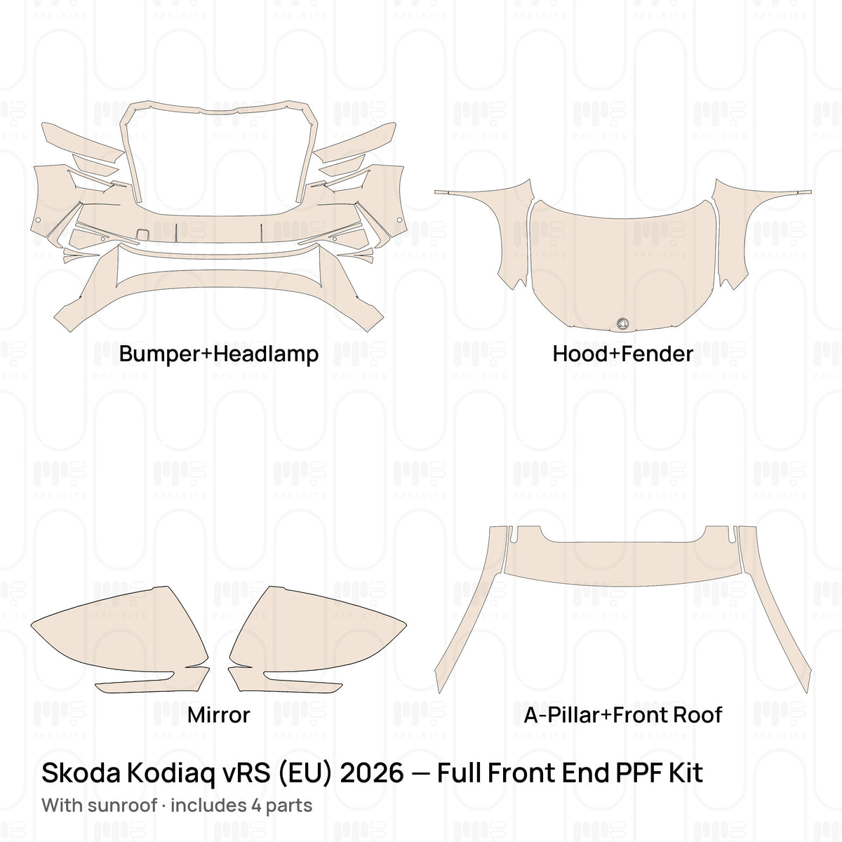With sunroof / PPF-Kits PK-G2
