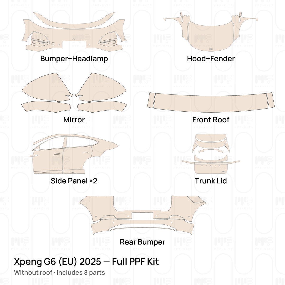 Without roof / PPF-Kits PK-G2