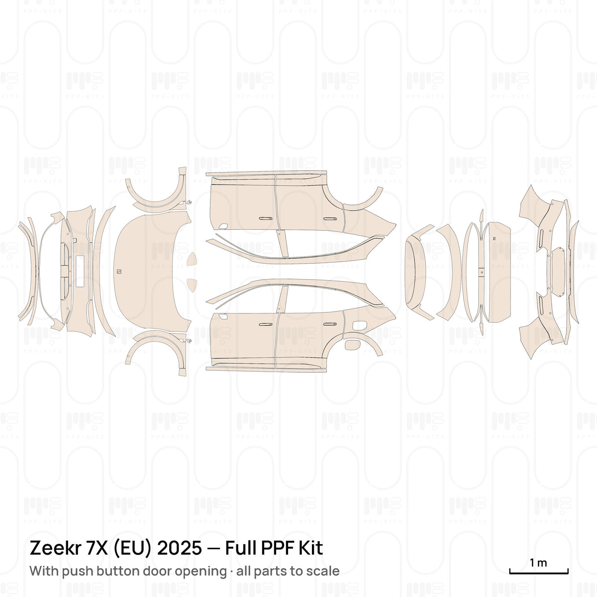 With push button door opening / PPF-Kits PK-G2