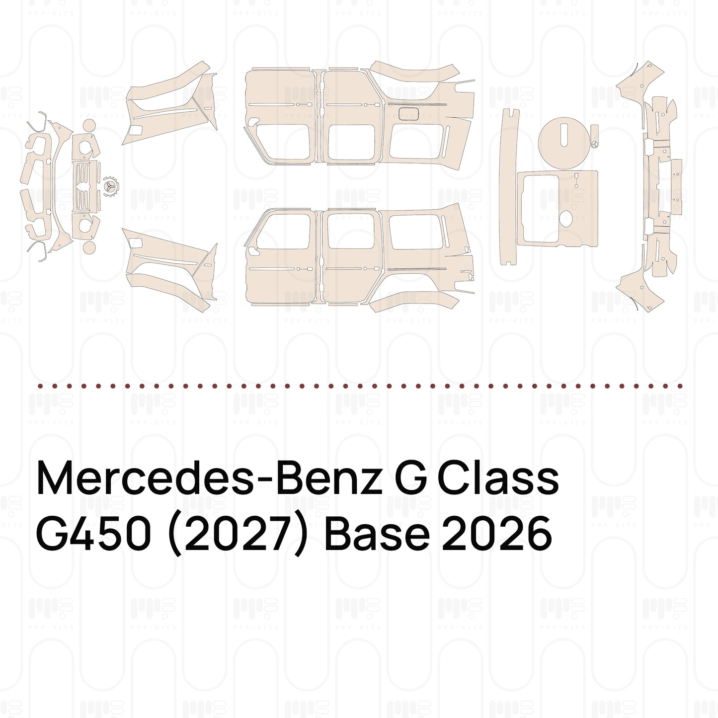 Mercedes-Benz G Class G 580 mit EQ Technologie (2027) Base 2026 – PPF prédécoupé